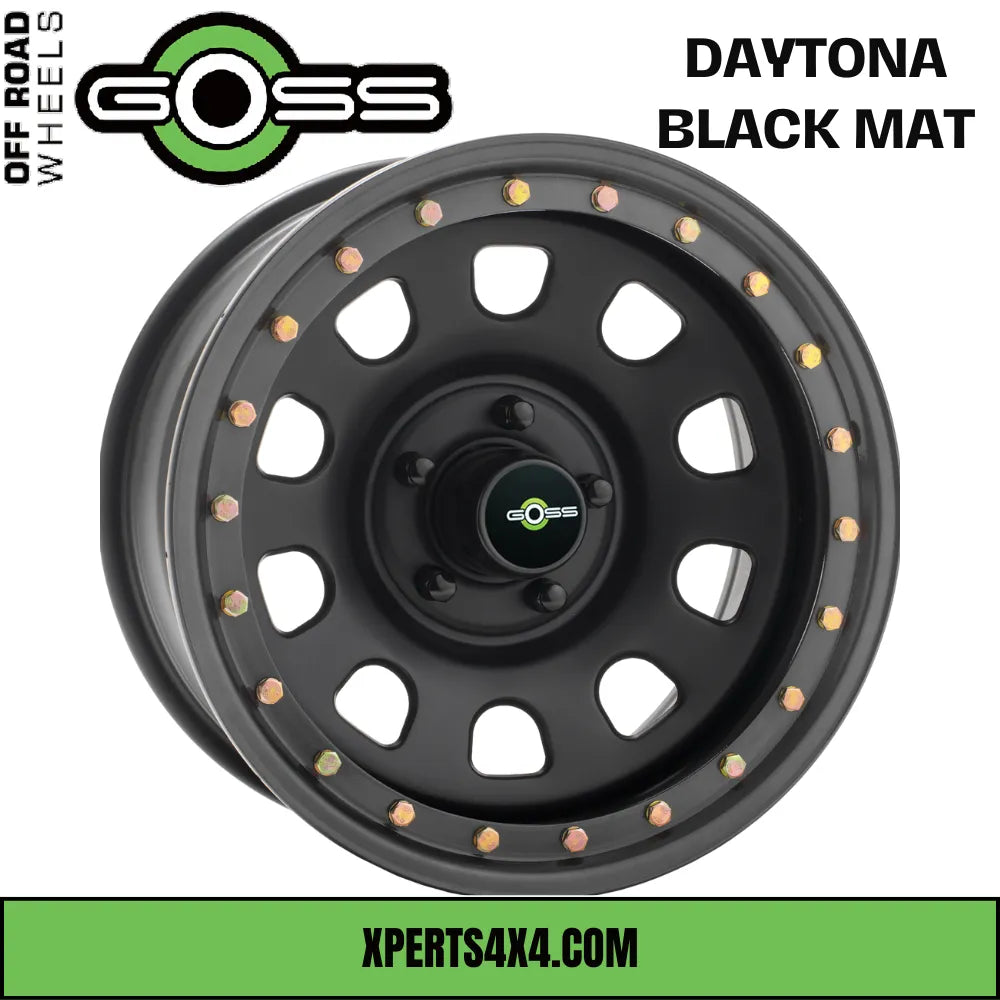 Jante Acier GOSS DAYTONA - Noir Mat sur Xperts4x4 Accessoires 4x4 Off-Road