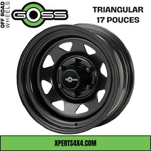 Jante Acier GOSS TRIANGULAR - 17 pouces - Black sur Xperts4x4 Accessoires 4x4 Off-Road