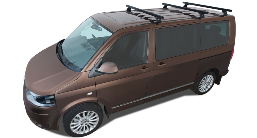 Kit 3x Barres de toit Rhinorack | VW Transporter T6 | Pour Overland JA9096 Rhino Rack