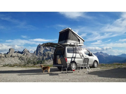 Tente de toit Space EVO S/M/XL - James Baroud - ouverture portefeuille sur Xperts4x4 Accessoires 4x4 Off-Road