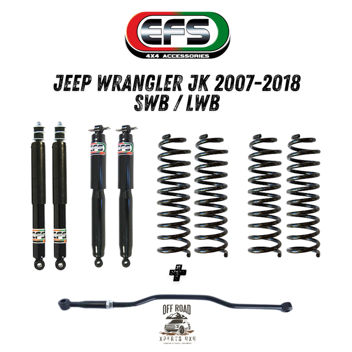 Kit de Suspension Jeep Wrangler JK | EFS ELITE | +40mm/+75mm 010.JJK07CD-K40 + 010.10-1055 EFS