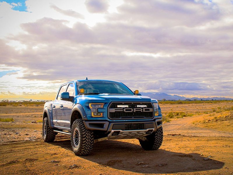 Kit intégration calandre Ford F-150 Raptor (2017-2020) – Carbon-6 Spot Yellow Dip - LAZER - Ford F150