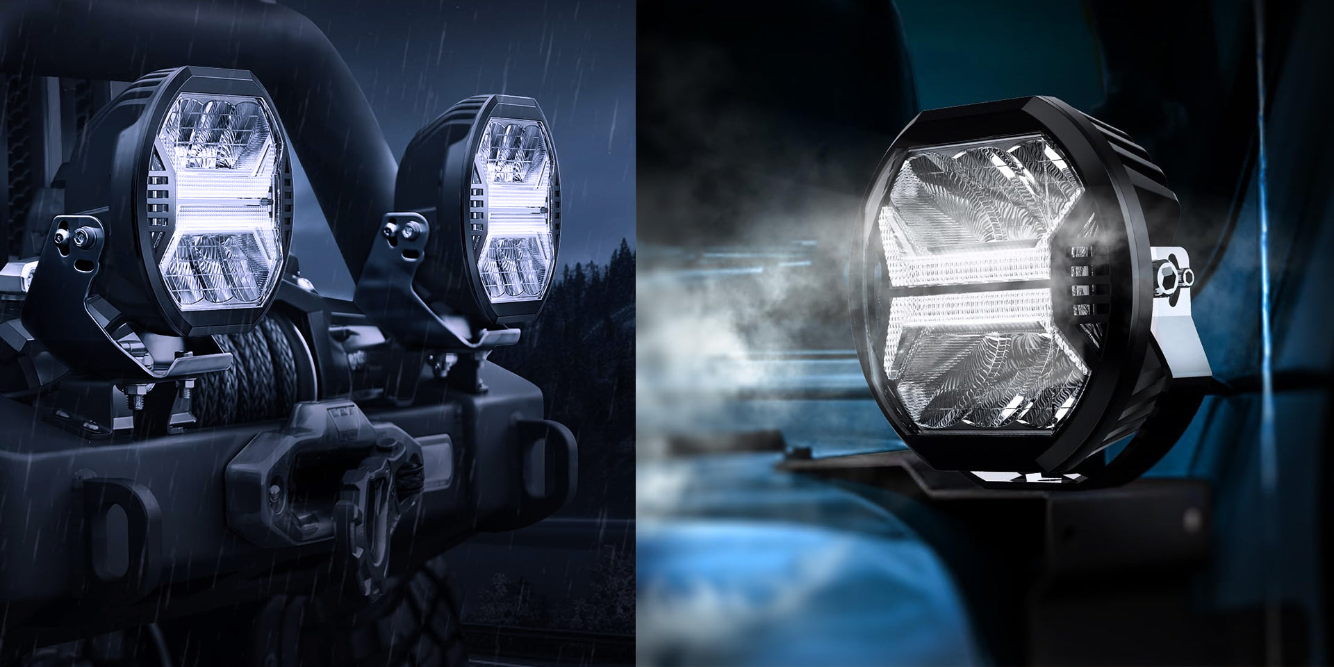 Phare de conduite LED Lumidrive XDRIVE 5.75, éclairage puissant et stylé pour véhicule, avec design moderne et lumineux.