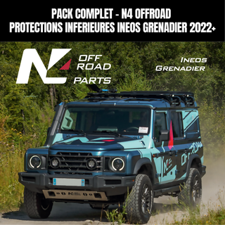 Protection Complète Ineos Grenadier 2022+ N4 Offroad - Pack Blindages Aluminium N4 OFFROAD BLAV103A+ BLBT95A+ BLBT99A+ BLDV66B+ BLDV67A+ BLDV68A+ BLRE69B+ SUKT47 Xperts4x4