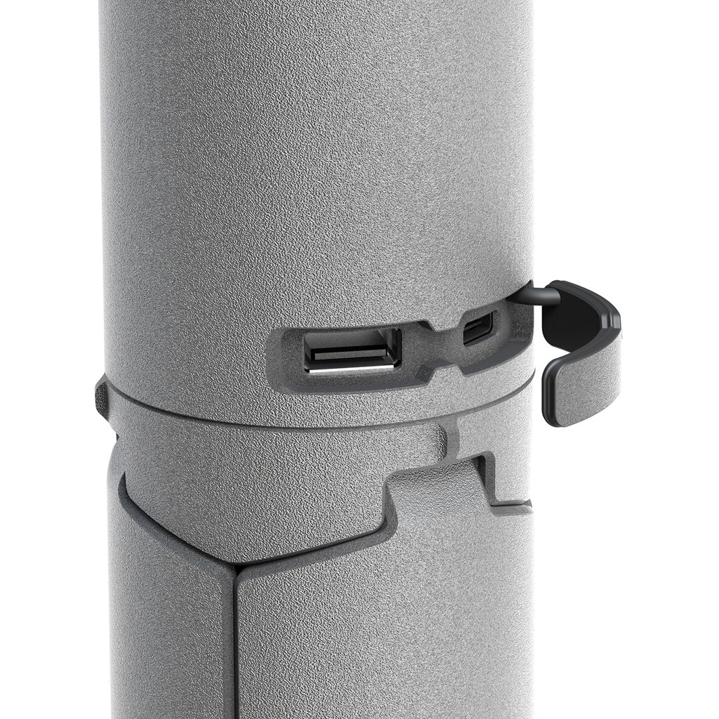 Lampe télescopique LED extérieure OuTask jaune désert, éclairage puissant 720° pour activités en plein air.