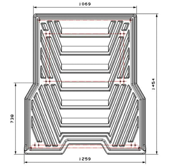 Plateau Coulissant Robuste pour Pick-up Double Cab | Systeme Universel 180.SLTR-DC Xperts 4x4