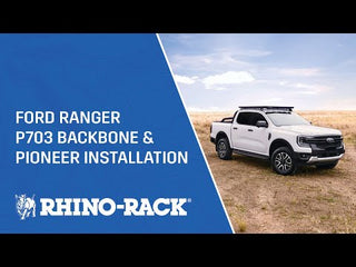 Kit Galerie de toit Rhinorack avec Backbone pour Ford Ranger Raptor 2023 NEW GEN & Volkswagen Amarok 2023