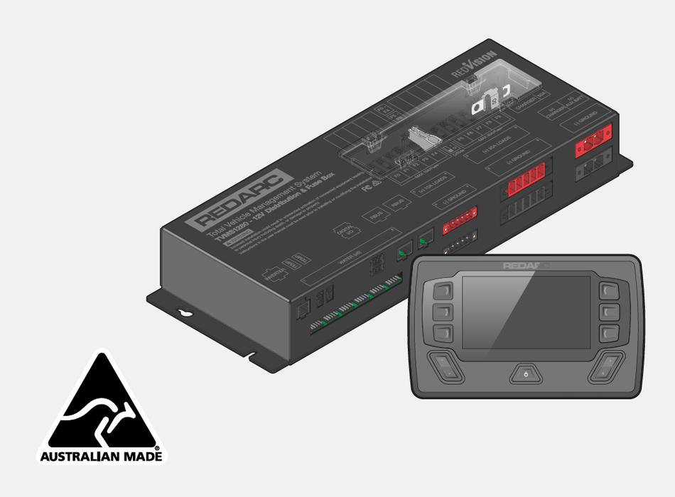 Écran RedVision pour module de contrôle Redarc (DISP4300-RC) - REDARC - Xperts 4x4