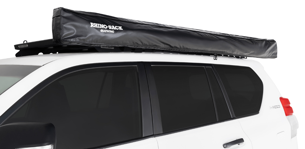 Auvent circulaire 270° RHINORACK Batwing 2.5m (Côté Droite) - avec fixations STOW IT - Rhino Rack - Xperts 4x4