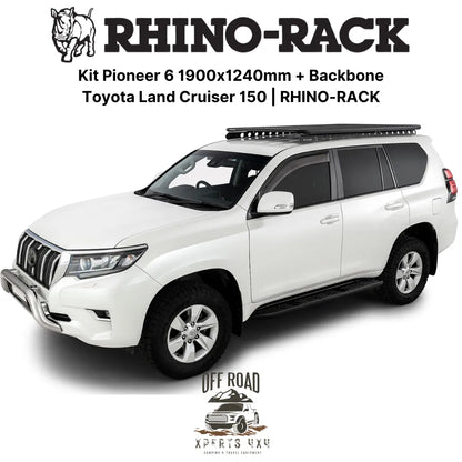 Kit Galerie de Toit 1900x1240mm avec Backbone | Toyota Land Cruiser 150 | RHINO-RACK sur Xperts4x4 Accessoires 4x4 Off-Road