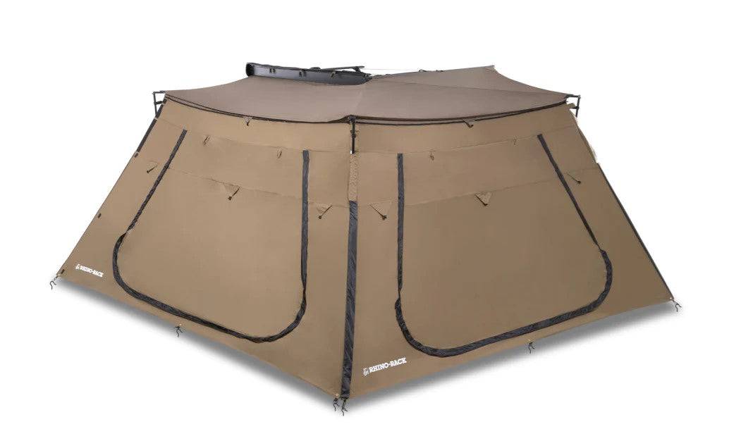 Paroi/mur trapézoïdale avec Porte - Auvent Batwing/Sunseeker RHINORACK - Rhino Rack - Xperts 4x4