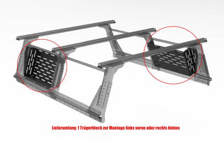 Option Plaque Molle pour Multi-Rack Extensible Extra Cab Rhinorack Avant Gauche + Arrière Droite 55-01-0130 Xperts4x4