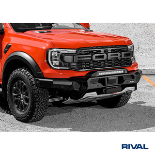 Pare-choc Avant Rival 4x4 Ford Raptor 2023+ | Aluminium Noir RIVAL 4X4 Sans Phares Carrés LED RI2D.1813.1-NL Xperts4x4