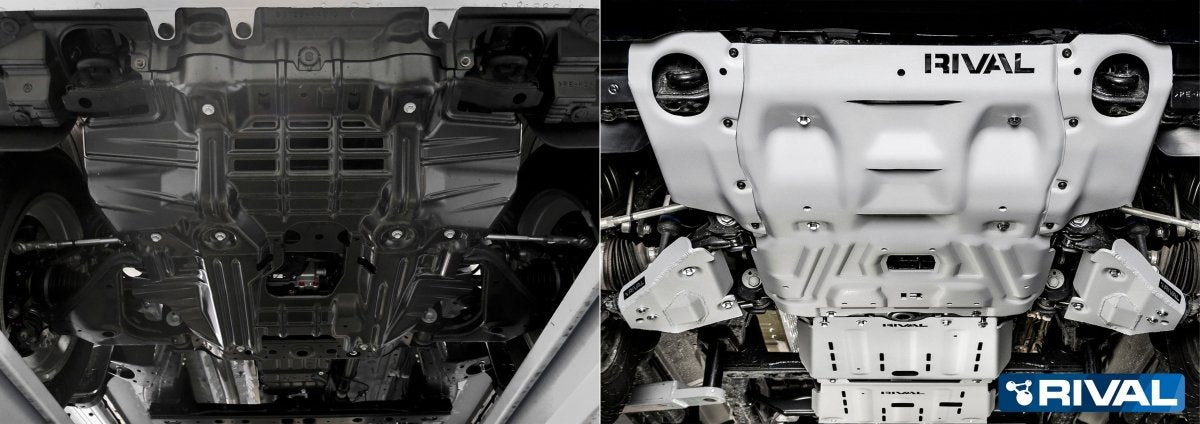 Engine Radiator Protections Engine/Radiator Protection Toyota Hilux 2016+ Aluminum 6mm RIVAL4x4 ...