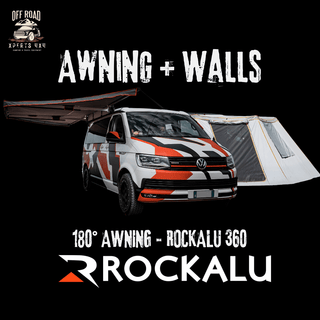 Auvent 180° + Parois - ROCKALU 360 | Auto-Portant Rockalu Avec Parois Latérales ROCK360+ROCK005 Xperts4x4