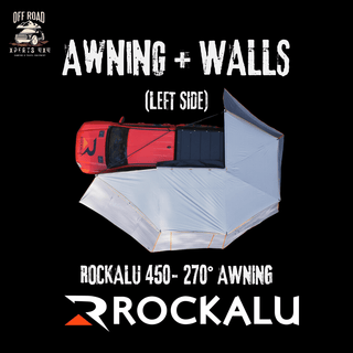 Auvent + Parois - ROCKALU 450 | Auto-Portant Rockalu Gauche / Avec Parois ROCK450+ROCK003 Xperts4x4