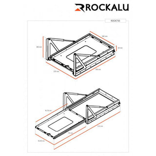 Plateau Coulissant/Basculant ROCKALU pour Refrigerateur (750x430mm) Rockalu ROCK750 Xperts4x4