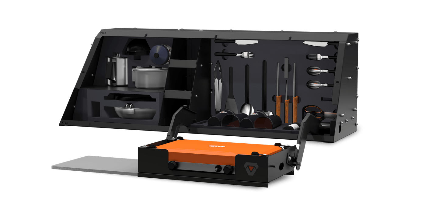 RSI SMART KITCHEN - Jeep Gladiator JT - Côté Droit avec Cuisinière a Gaz - RSI SMARTCAP - Xperts 4x4