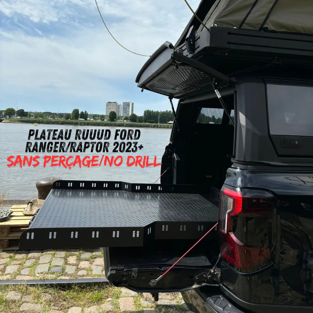 Plateau Coulissant RUUUD Ford Ranger/Raptor 2023+ NEXT GEN (Sans Perçage) sur Xperts4x4 Accessoires 4x4 Off-Road