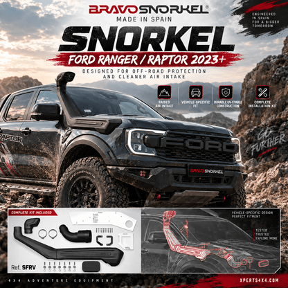Snorkel Ford Ranger Raptor 2023 à Présent 3.0L PETROL - BRAVO SNORKEL - Ford Ranger/Raptor 2023+