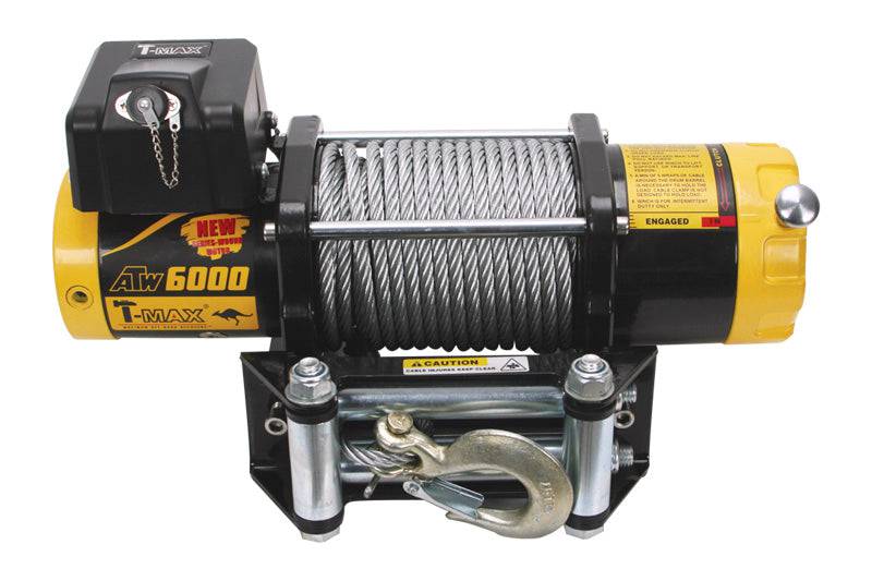 Treuil T-MAX ATW-6000 | 2720 Kg | 12V - Cable Acier - T-MAX - Xperts 4x4