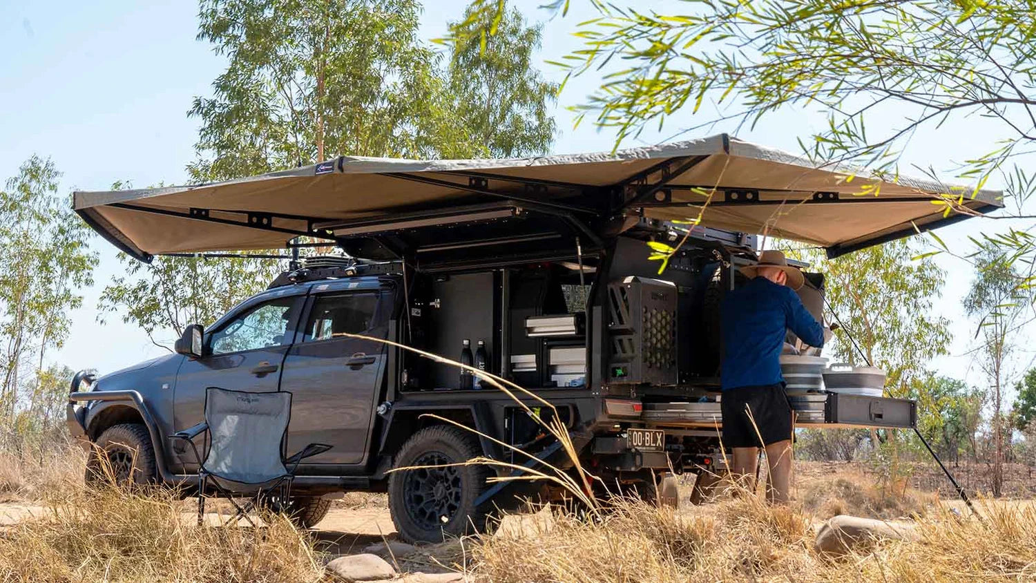 bush company rooftop tent Auvent 270° XT MAX The Bush Company – Auto-Portant 4x4