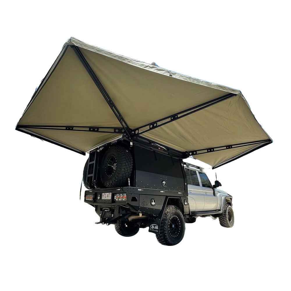 bush company roof top tent Auvent 270° XT MAX The Bush Company – Auto-Portant 4x4