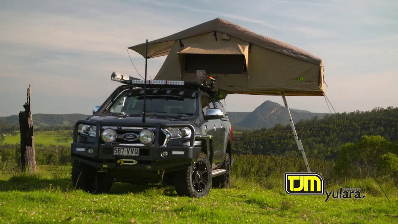 Tente de toit TJM Yulara 2400 x 1200 mm (+Annexe en Option) sur Xperts4x4 Accessoires 4x4 Off-Road