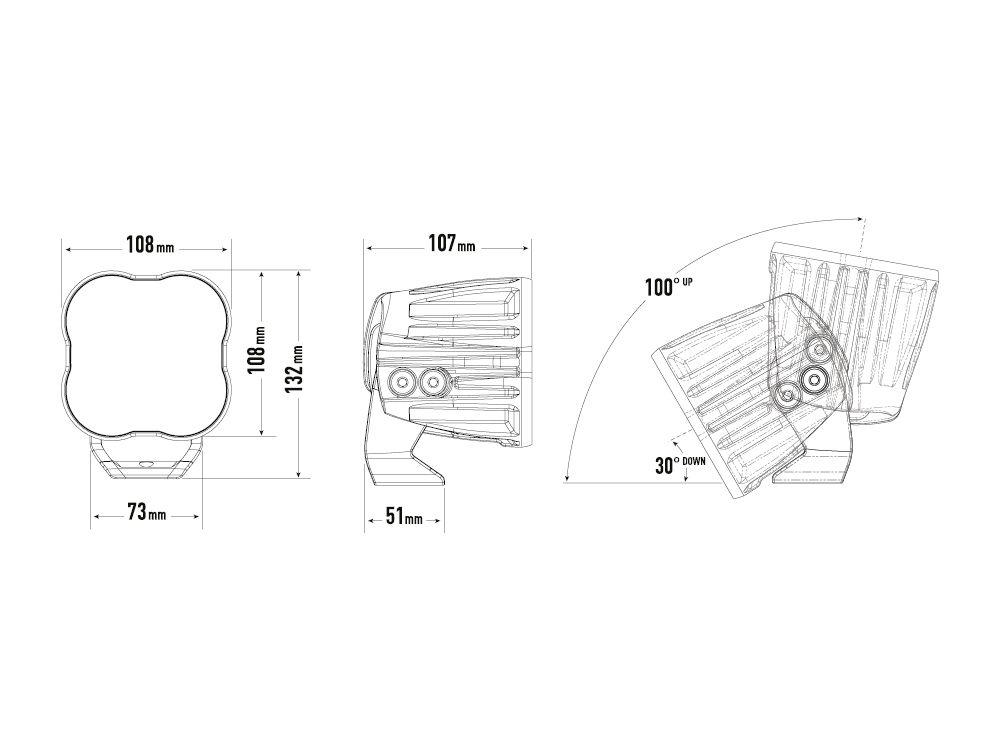 LAZER LAMPS RacePod Hyperspot — Phare LED Compact 4520 lm sur Xperts4x4 Accessoires 4x4 Off-Road