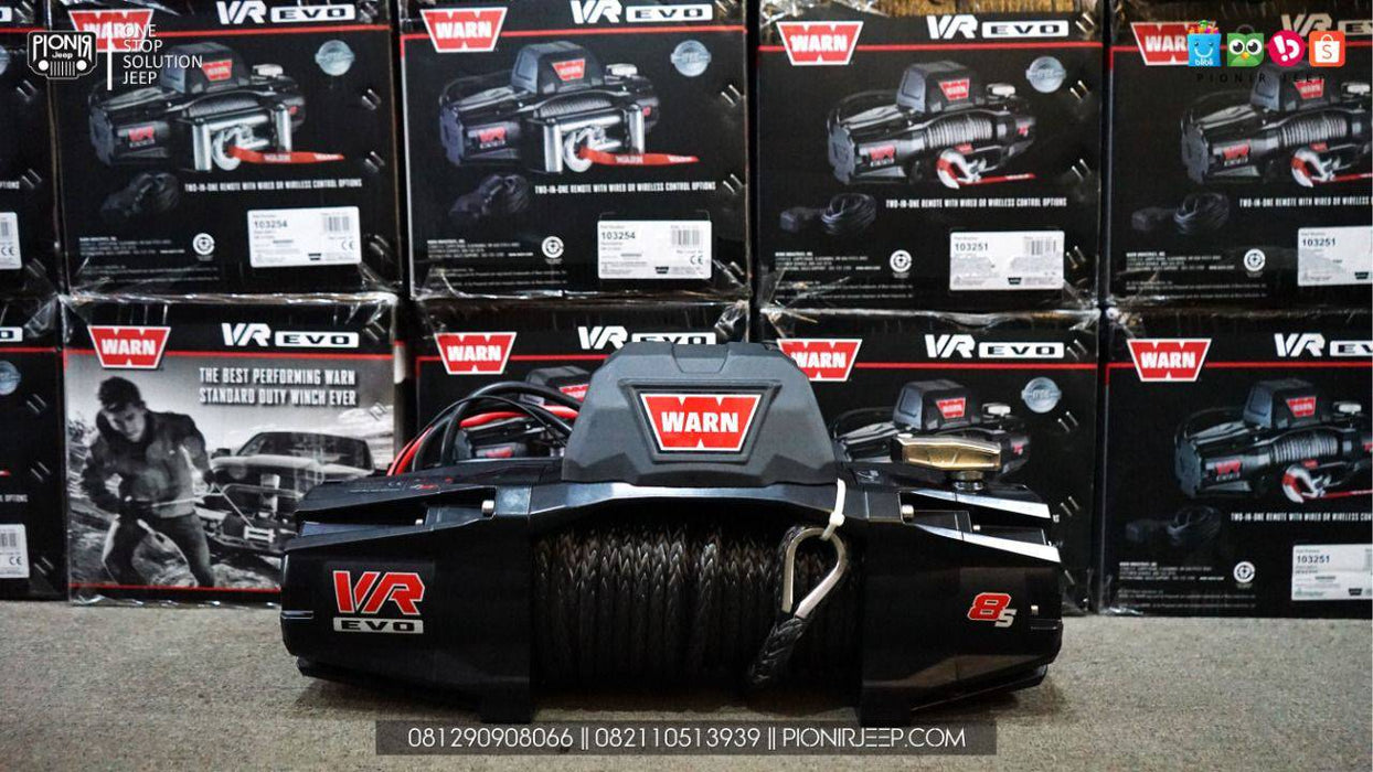 Treuil WARN VR-EVO 8-S | 3.6 Tonnes | 12V | Synthétique - Warn - Xperts 4x4