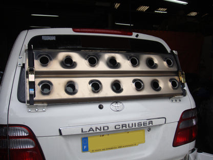 Support de plaques à sable sur le hayon pour Toyota HDJ100 N4-Offroad sur Xperts4x4 Accessoires 4x4 Off-Road