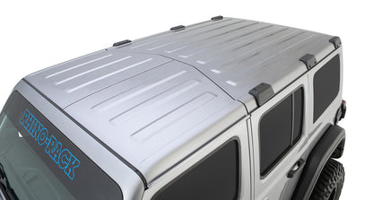 Système de montage Backbone pour Jeep Wrangler JLU 4 portes par Rhino-Rack, accessoires robustes pour fixation de racks.