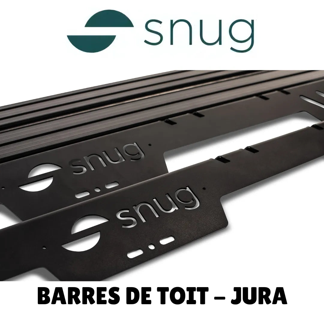 Kit Barres de Portage Tente de Toit SNUG JURA sur Xperts4x4 Accessoires 4x4 Off-Road