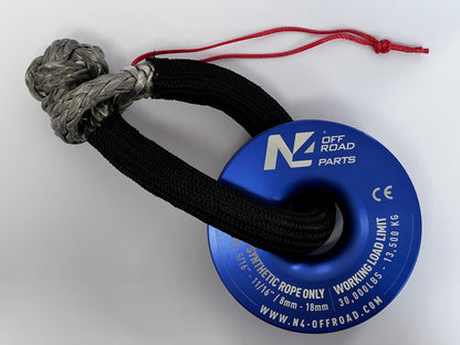 Anneau de treuillage 13.5T en aluminium anodisé bleu N4-Offroad sur Xperts4x4 Accessoires 4x4 Off-Road