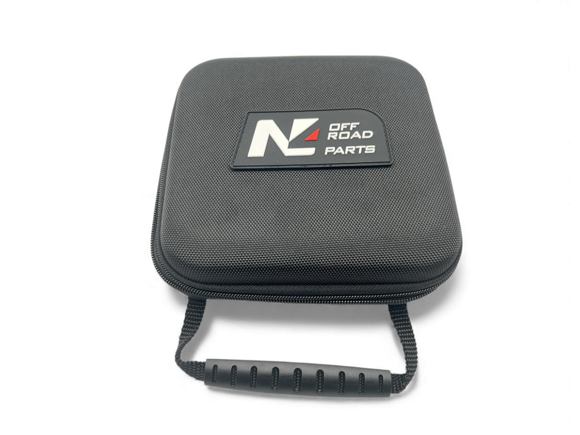 Anneau de treuillage alu 13.5T Ø148mm rouge avec etui N4-Offroad sur Xperts4x4 Accessoires 4x4 Off-Road