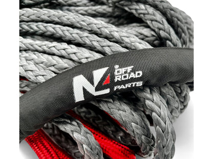 Corde synthétique de treuil 12mm x 28M - Jusqu'à 6.8T N4-Offroad sur Xperts4x4 Accessoires 4x4 Off-Road