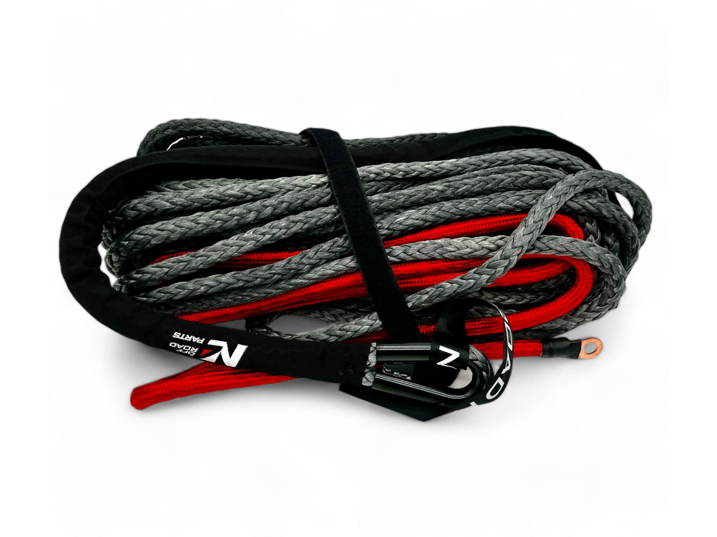 Corde synthétique de treuil 12mm x 28M - Jusqu'à 6.8T N4-Offroad sur Xperts4x4 Accessoires 4x4 Off-Road