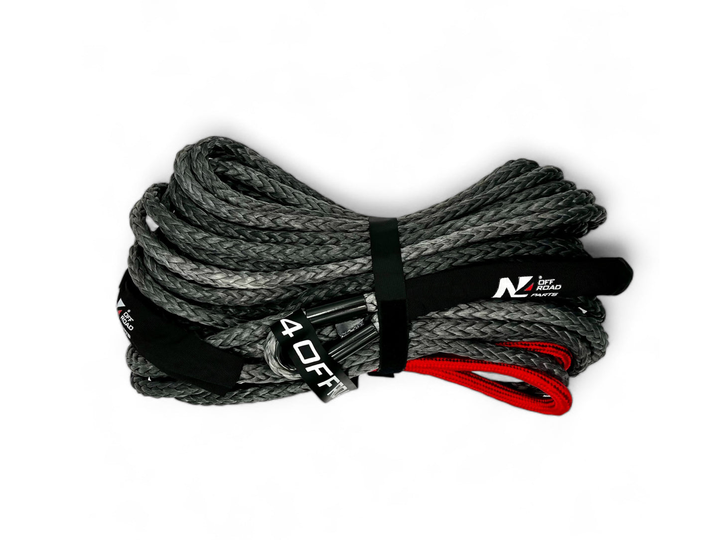 Corde synthétique de treuil 12mm x 28M - Jusqu'à 6.8T N4-Offroad sur Xperts4x4 Accessoires 4x4 Off-Road