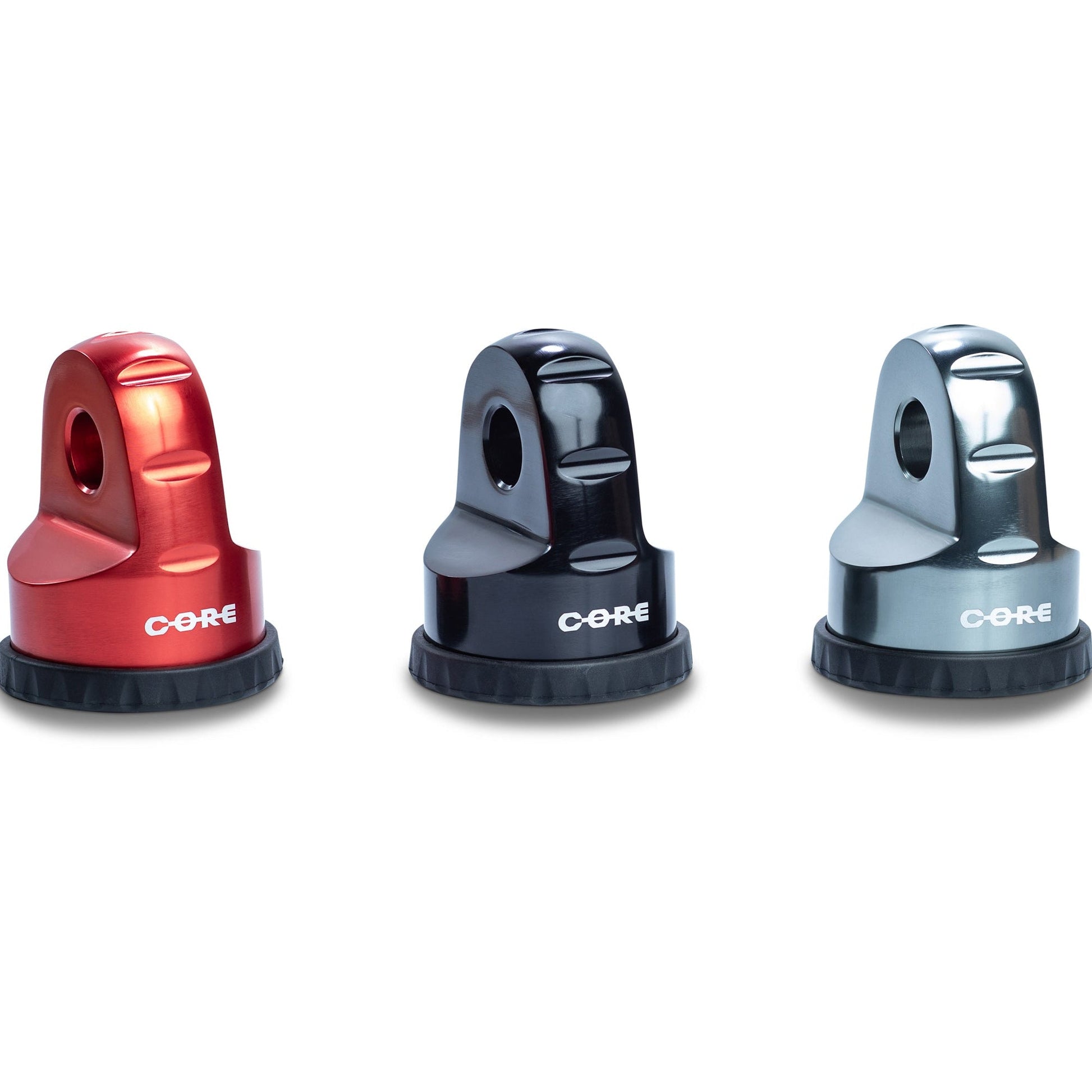 CORE Arrêt Câble de Treuil Aluminium 12T – Titane / Rouge / Noir sur Xperts4x4 Accessoires 4x4 Off-Road