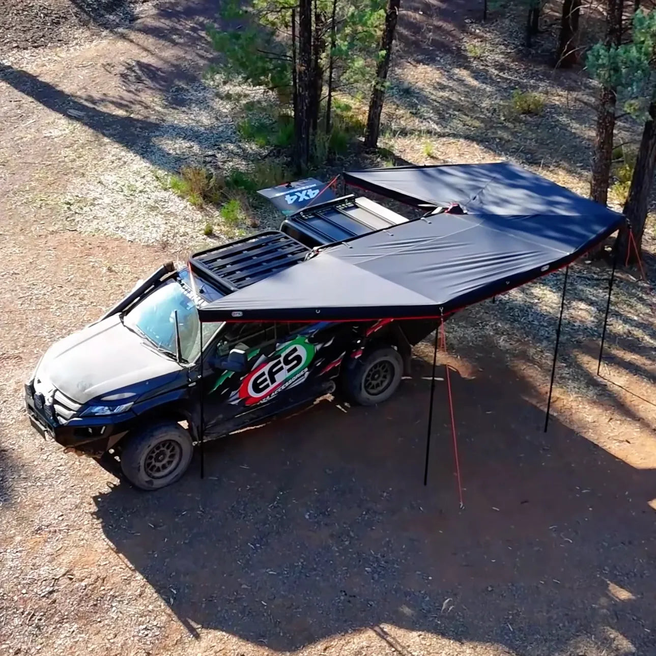 Auvent 270° XL Autoportant - YA'MATE EFS - Auvent Circulaire sur Xperts4x4 Accessoires 4x4 Off-Road