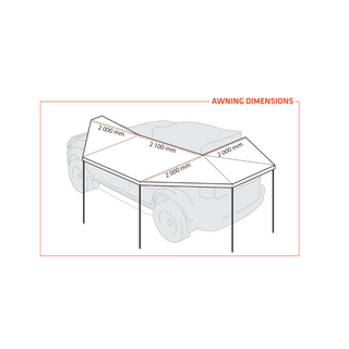 Auvent 270° XL - Rockalu 450 Autoportant (GEN 2) avec LED  GAUCHE sur Xperts4x4 Accessoires 4x4 Off-Road