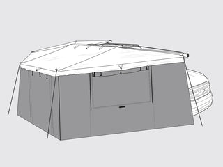 Pack Auvent 270° Auto-portant + Parois Rhino-Rack  Côté Droite sur Xperts4x4 Accessoires 4x4 Off-Road