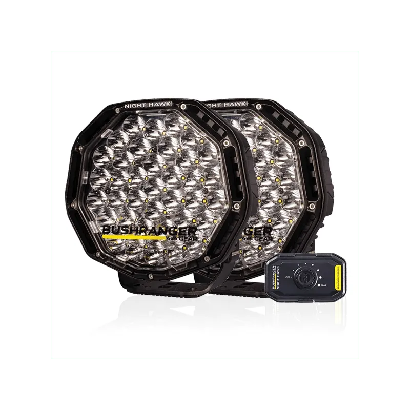2x Phares 9" Spot Bushranger Night Hawk SR (Faisceau inclus) sur Xperts4x4 Accessoires 4x4 Off-Road