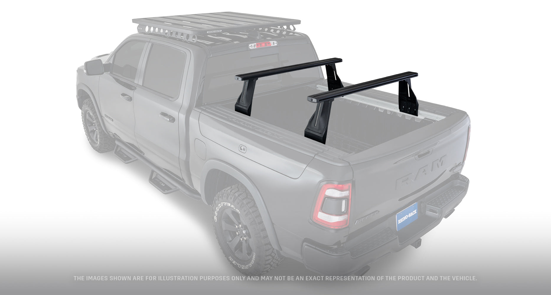 Kit 2 barres de benne 1260 mm système Reconn-Deck Dodge Ram - RHINO-RACK sur Xperts4x4 Accessoires 4x4 Off-Road