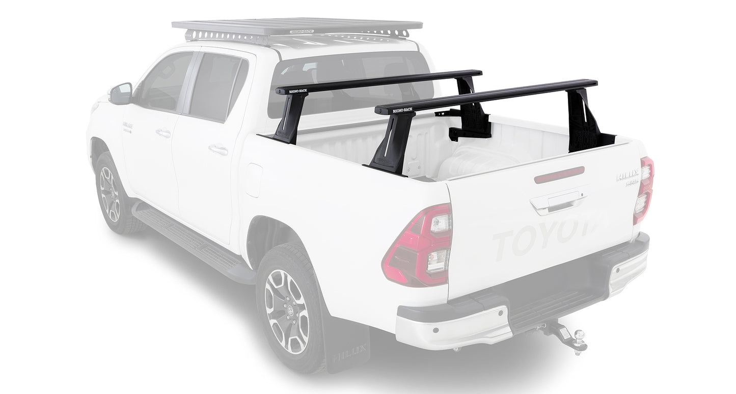 Kit 2 barres de benne 1500 mm système Reconn-Deck Toyota Hilux Revo 2015+ - RHINO-RACK sur Xperts4x4 Accessoires 4x4 Off-Road
