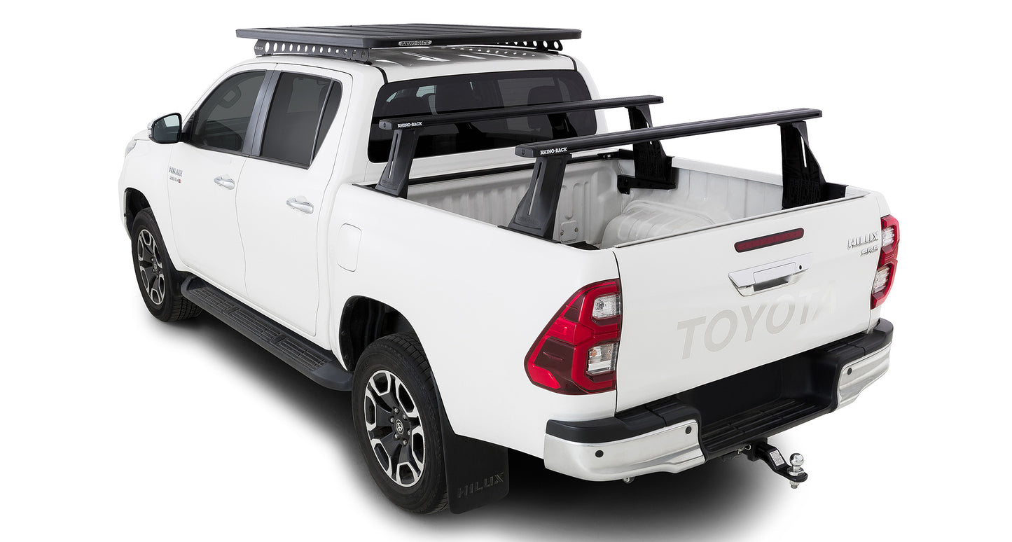 Kit 2 barres de benne 1500 mm système Reconn-Deck Toyota Hilux Revo 2015+ - RHINO-RACK sur Xperts4x4 Accessoires 4x4 Off-Road