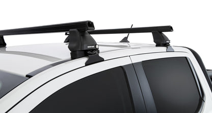 Kit 2 barres de toit Heavy Duty noire 1250mm série 2500 Ford Ranger T9 & Raptor T9 (P703) 2022+ - RHINO-RACK sur Xperts4x4 Accessoires 4x4 Off-Road