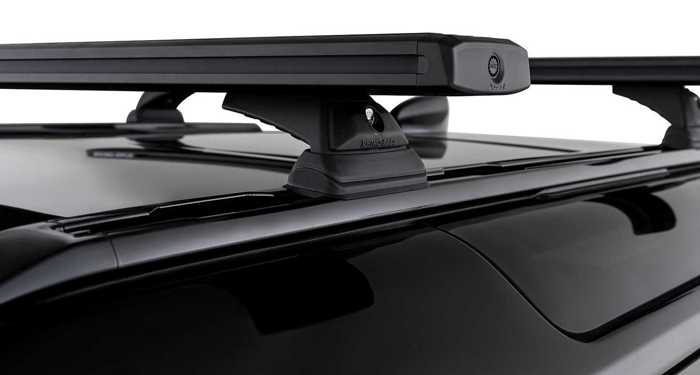 Kit 2 barres de toit noire 1260mm - Reconn-Deck Land Rover Defender II 90 L663 2021+ - RHINO-RACK sur Xperts4x4 Accessoires 4x4 Off-Road