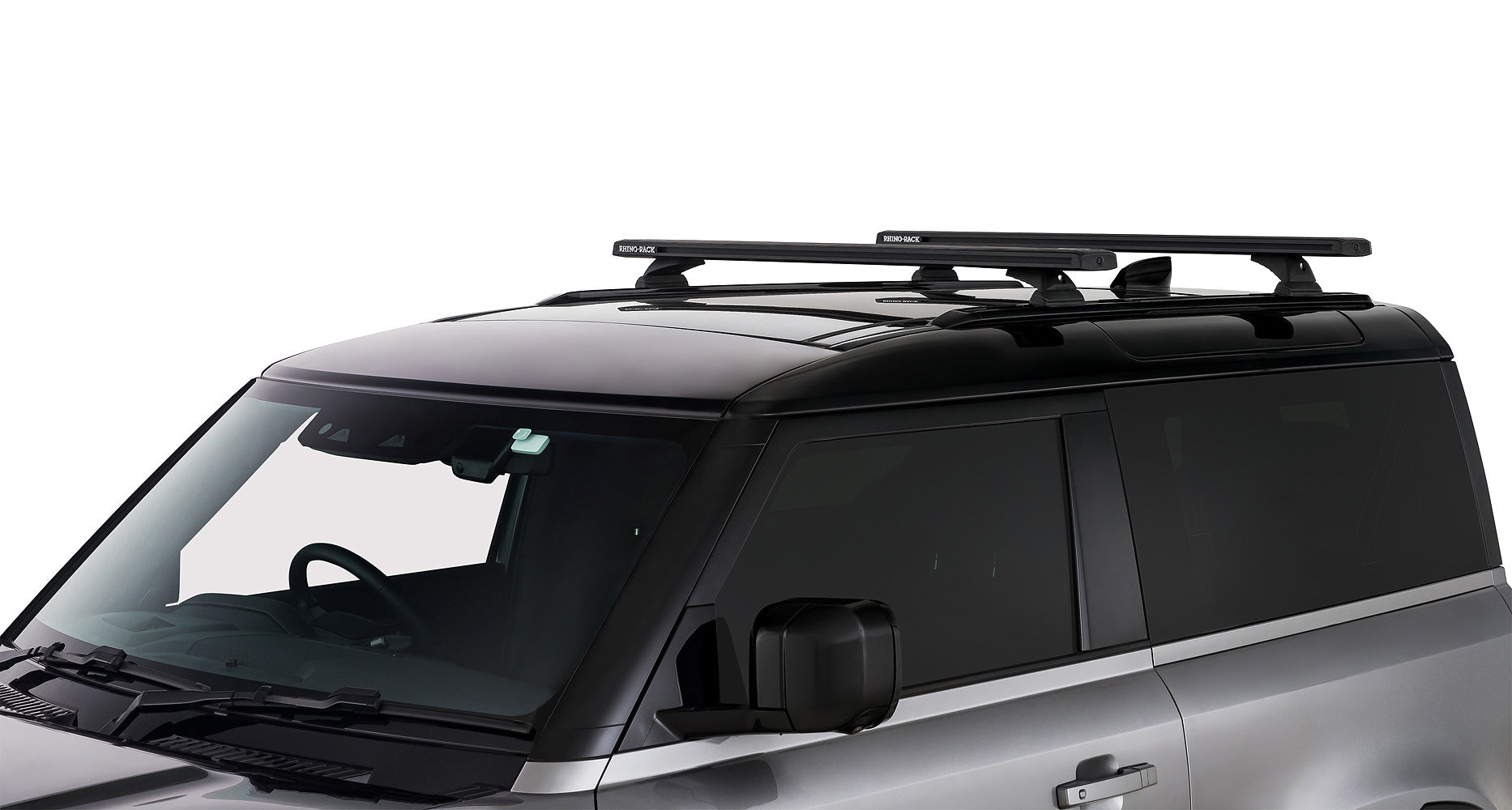 Kit 2 barres de toit noire 1260mm - Reconn-Deck Land Rover Defender II 90 L663 2021+ - RHINO-RACK sur Xperts4x4 Accessoires 4x4 Off-Road