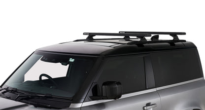 Kit 2 barres de toit noire 1260mm - Reconn-Deck Land Rover Defender II 90 L663 2021+ - RHINO-RACK sur Xperts4x4 Accessoires 4x4 Off-Road